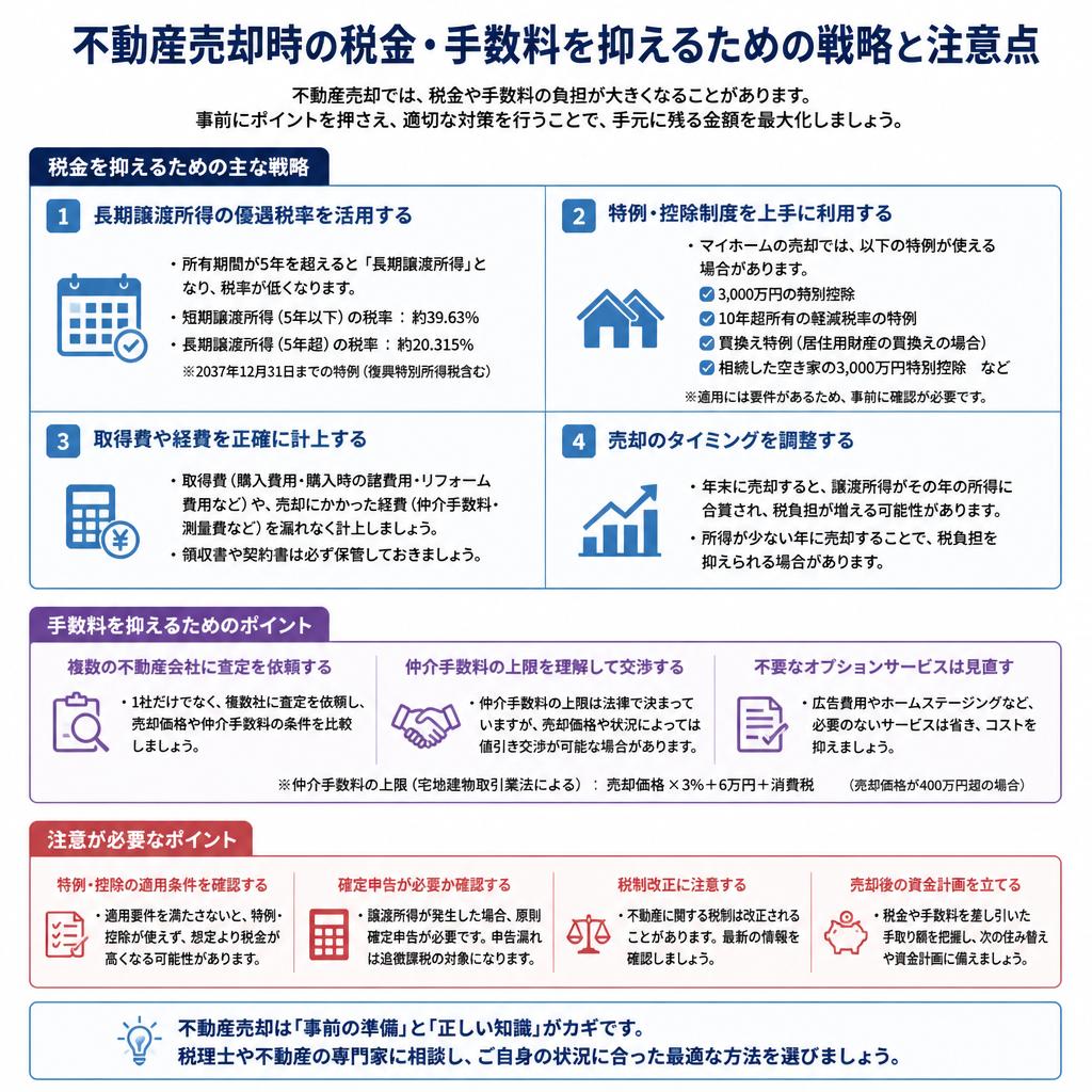3. 税金・手数料を抑えるためのポイント