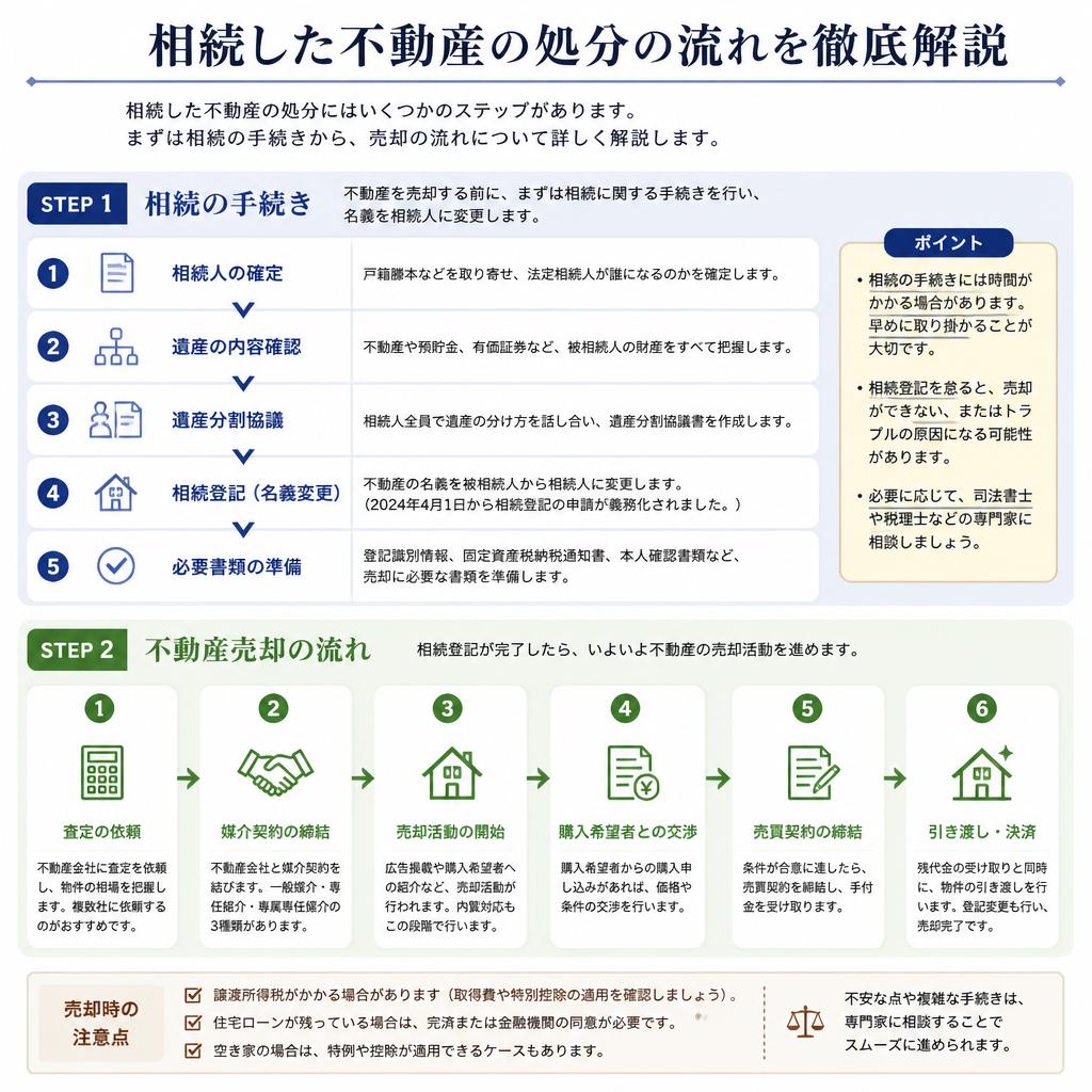 不動産処分のステップ