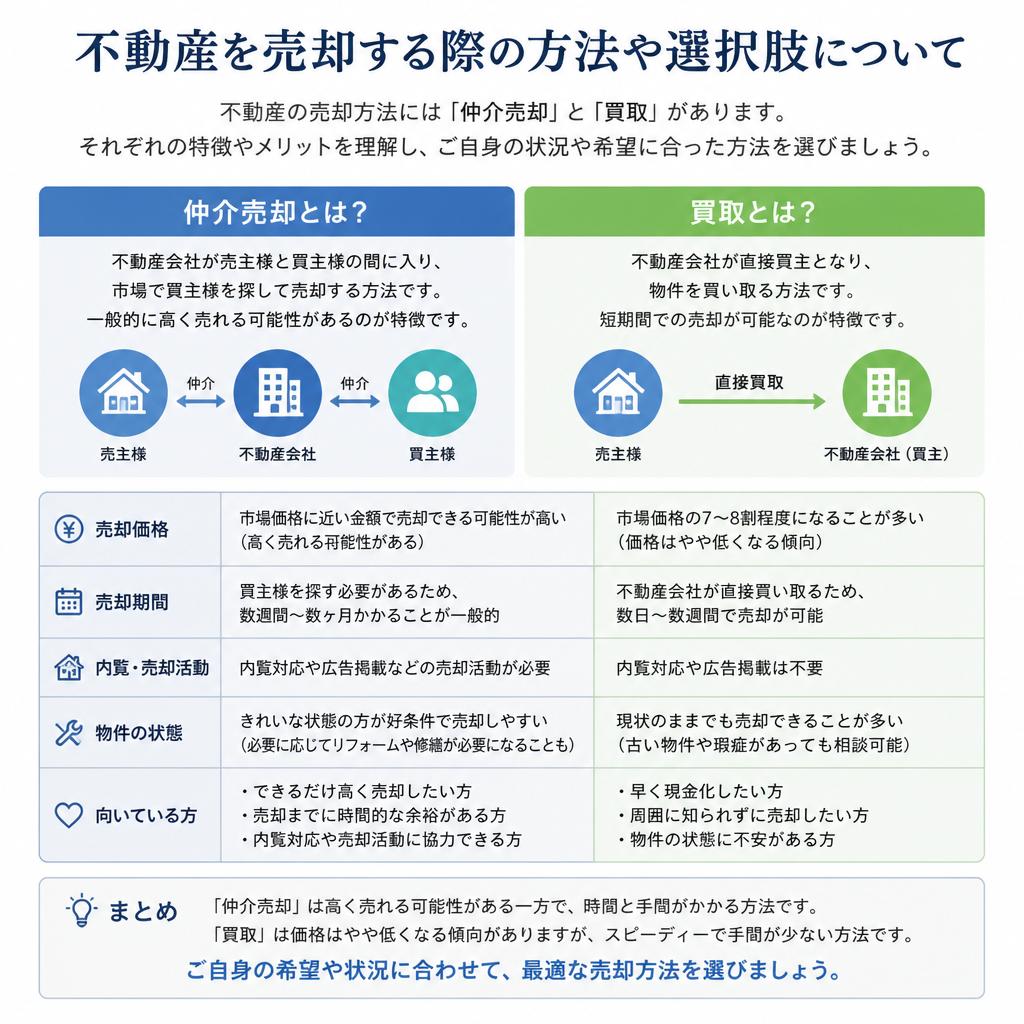 売却の方法と選択肢