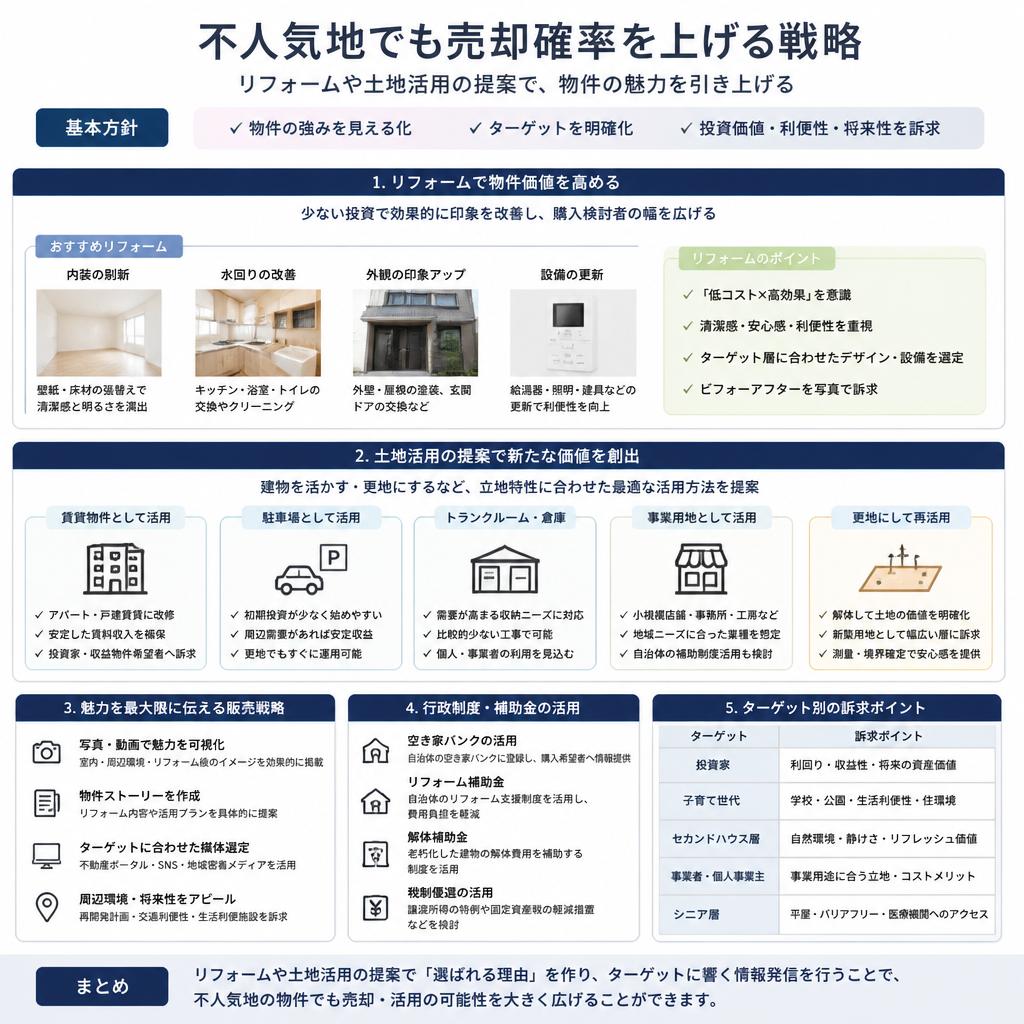 不人気地でも諦めない！売却の戦略