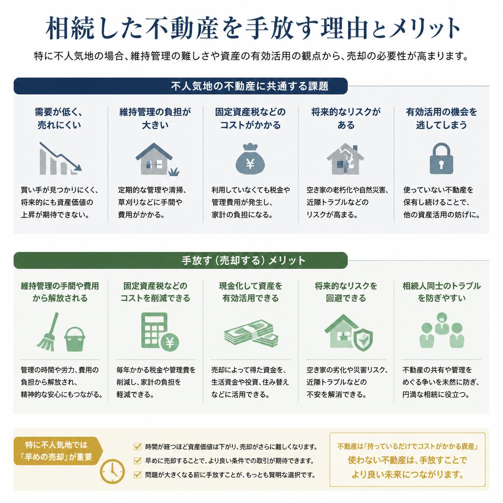 相続した不動産を売却する理由