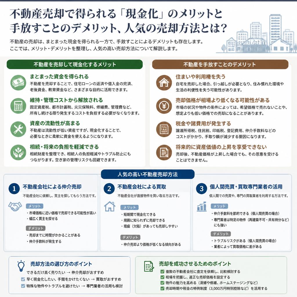 売却のメリットとデメリット