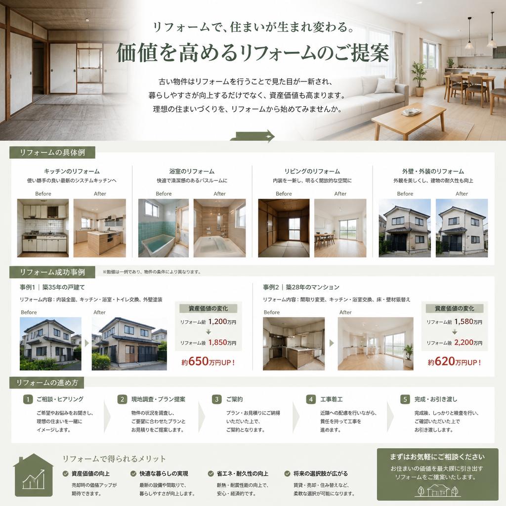 リフォームによる資産価値の向上