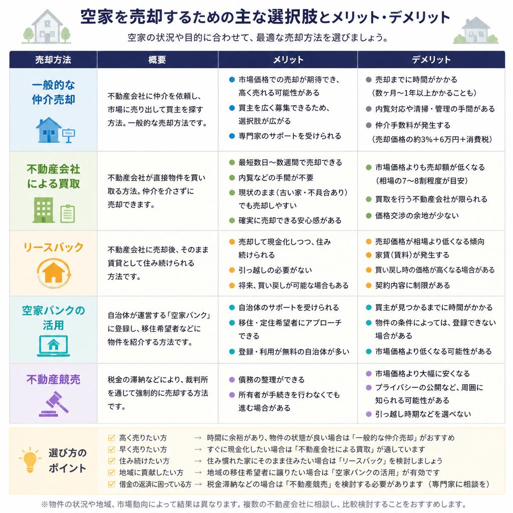 空家の売却方法