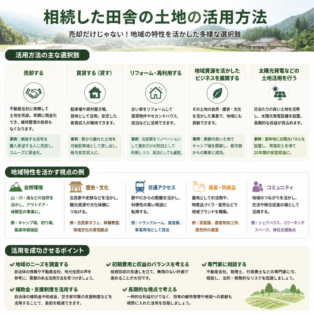 田舎の土地の有効活用法