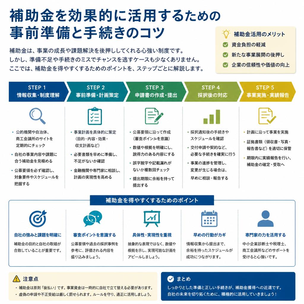 4. 補助金を活用するためのポイント