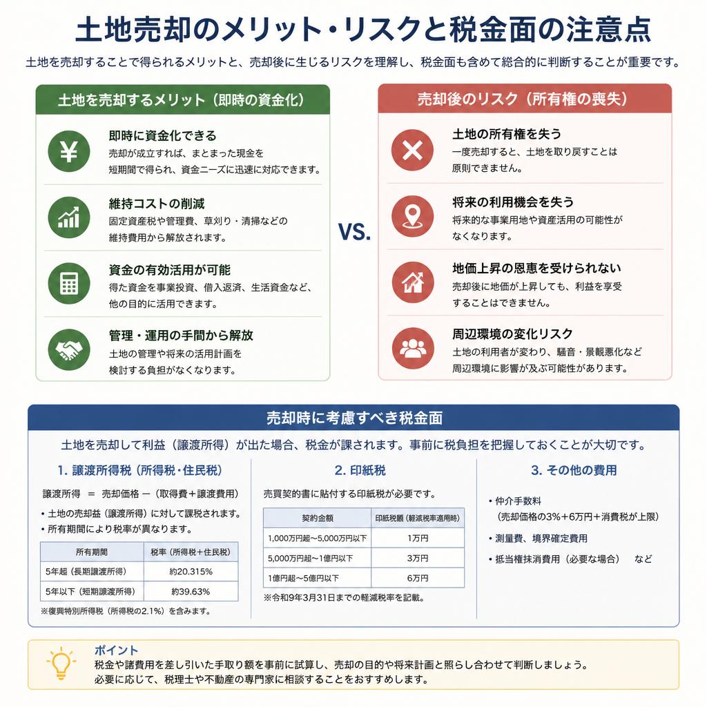 土地を売るメリットとデメリット
