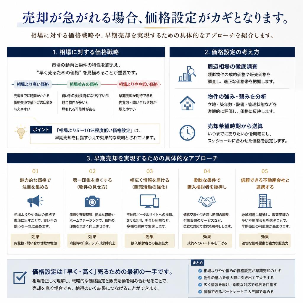 3. 早期売却のための価格設定