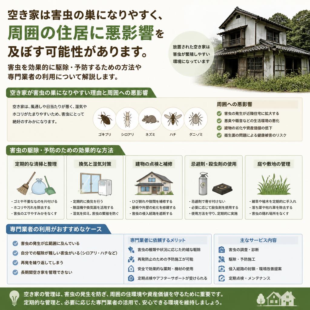害虫発生の防止策