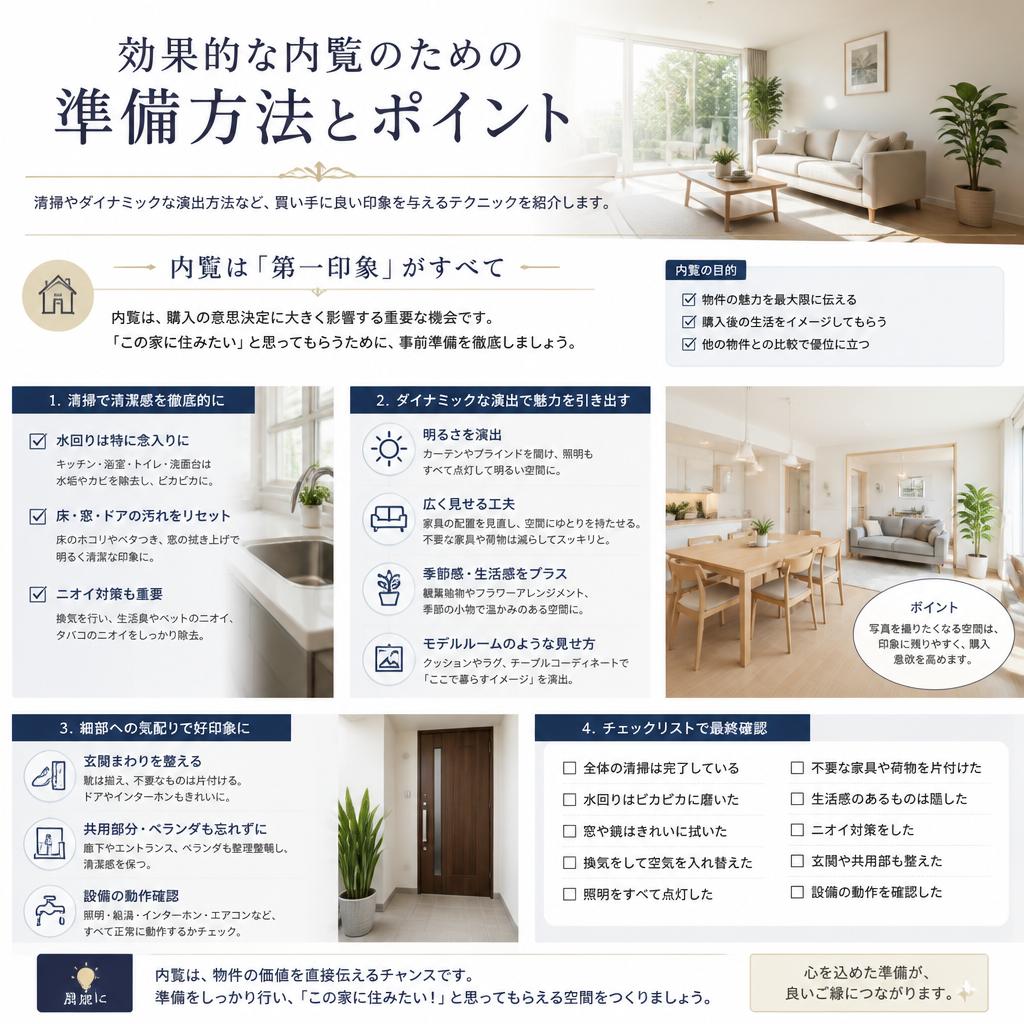 内覧の準備とポイント