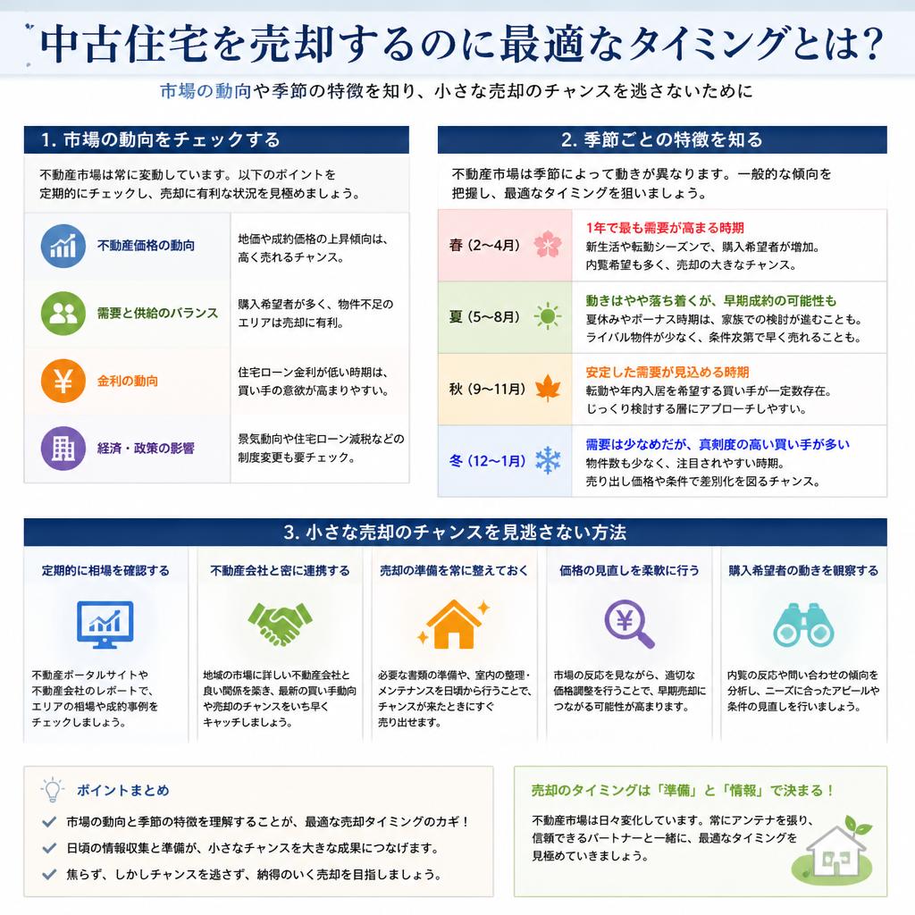 売却のタイミングを見極める