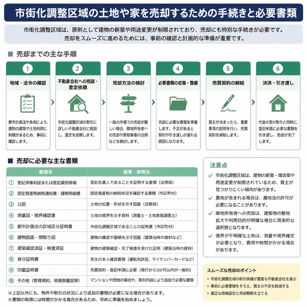 売却に必要な手続きとは？