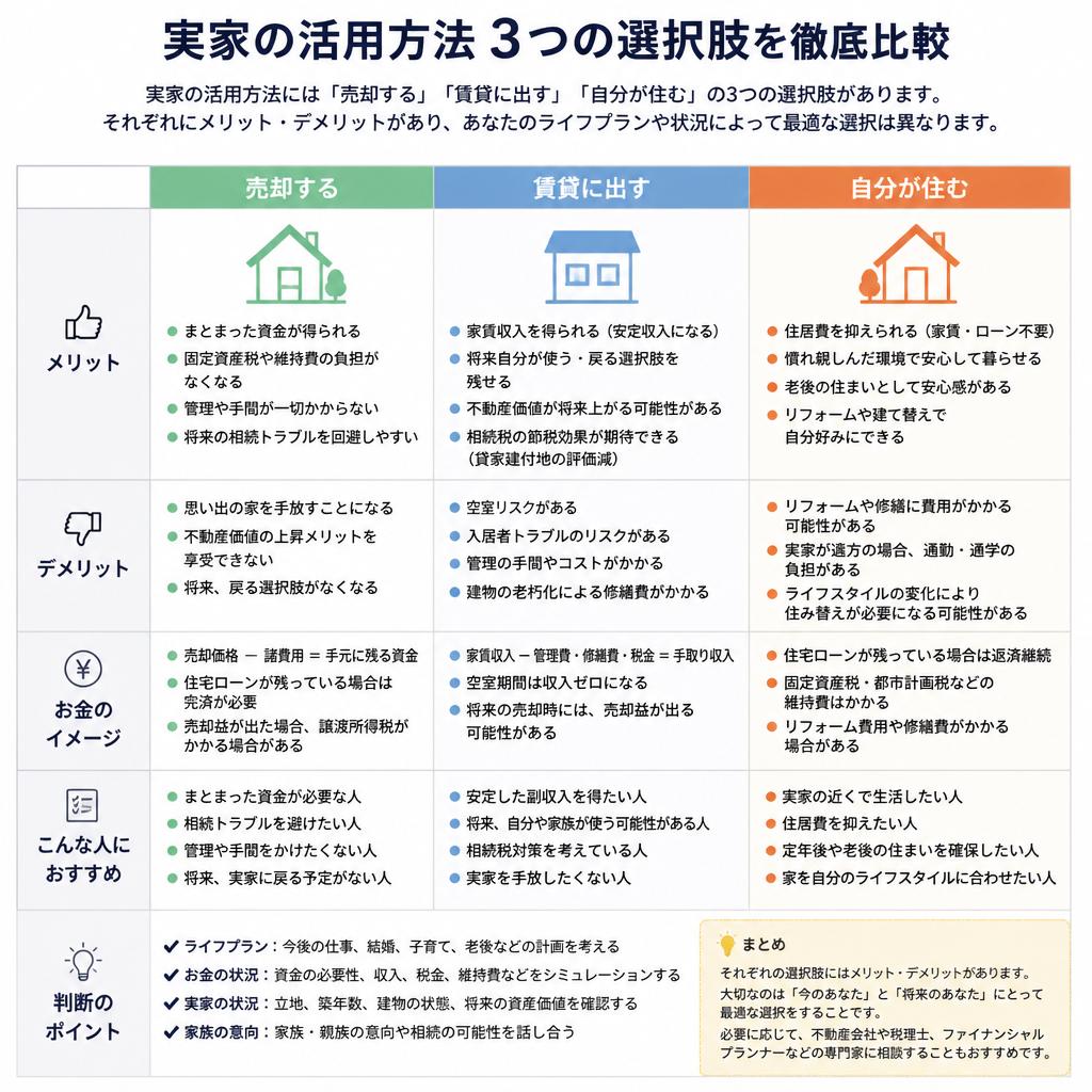 売却か利用か?選択肢の検討