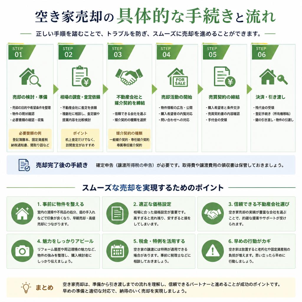 空き家売却の流れ