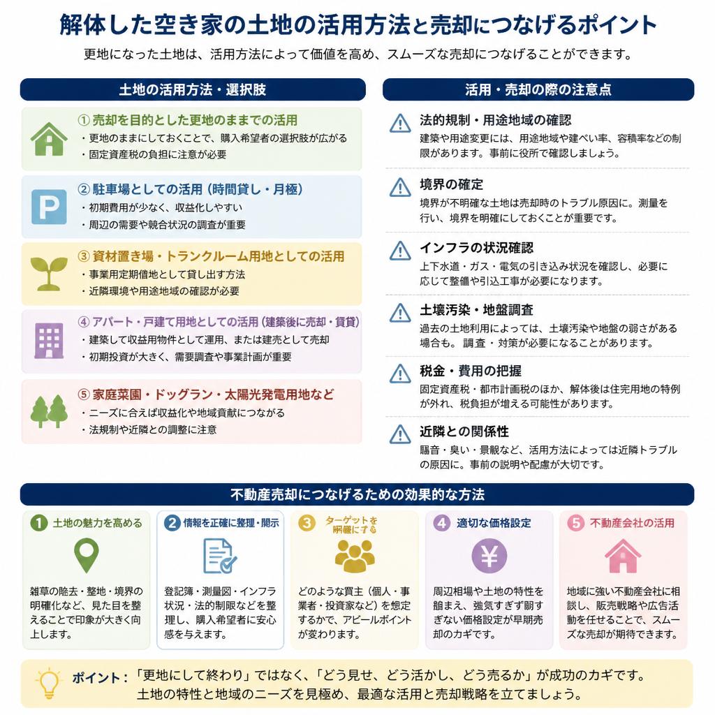 解体後の物件の活用方法