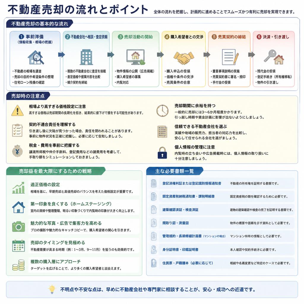 スムーズな不動産売却の流れ