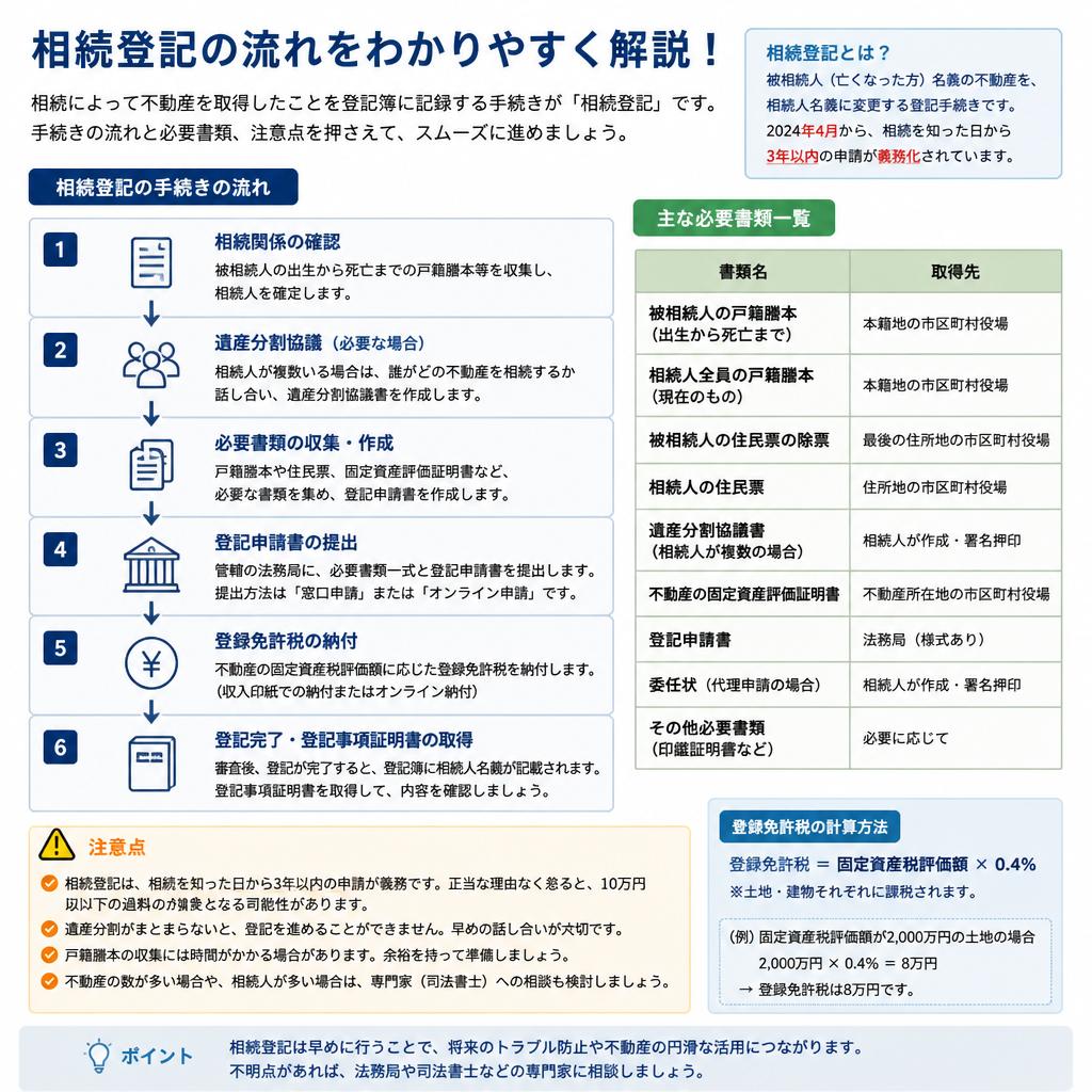 登記手続きの流れ