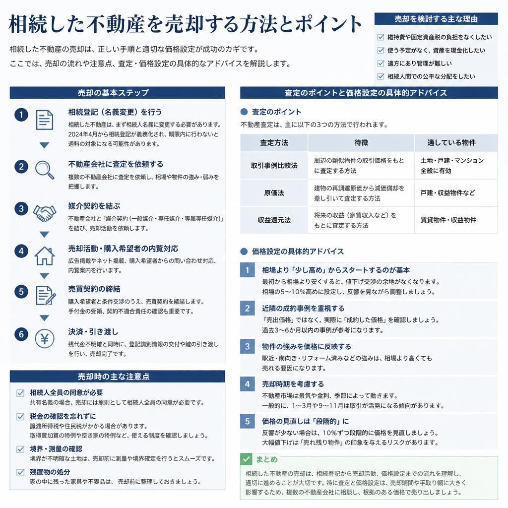 相続後の不動産売却方法