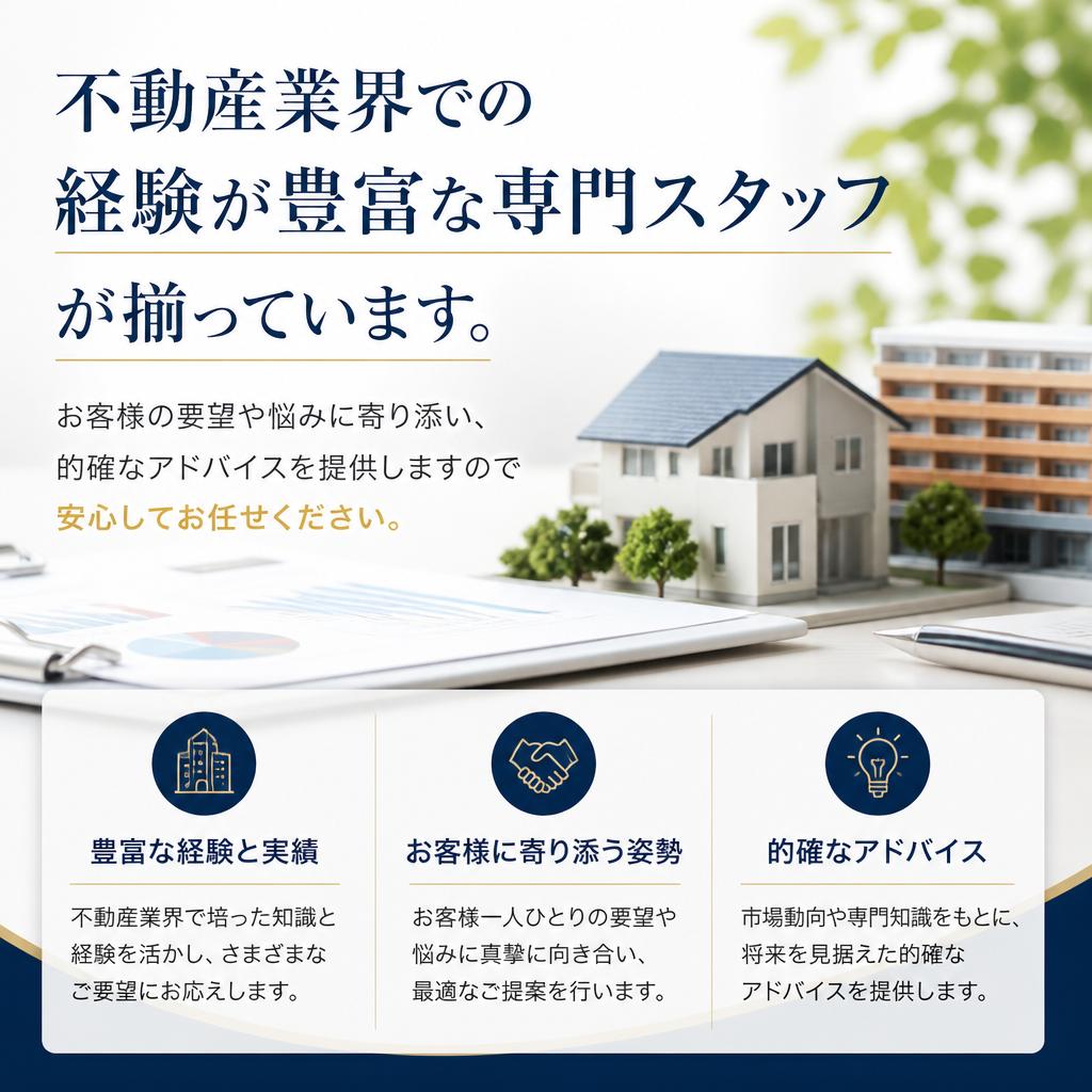 経験豊富なスタッフが対応