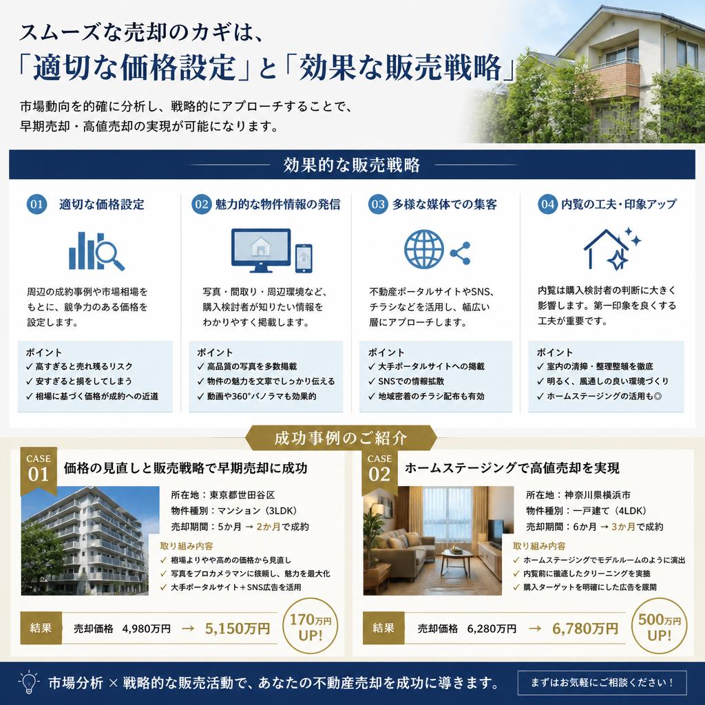 売れにくい物件でも売れる方法