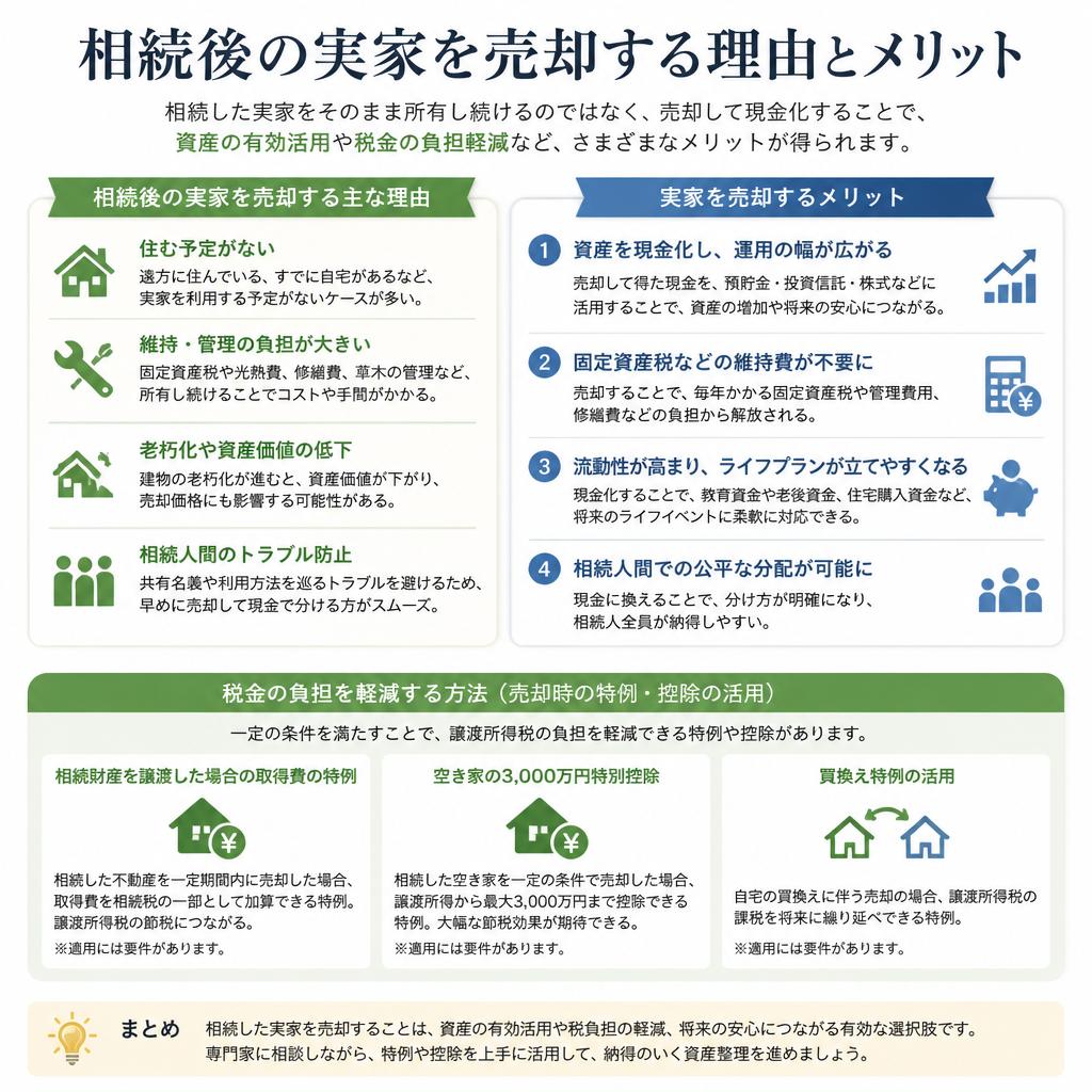 売却を考える理由とメリット