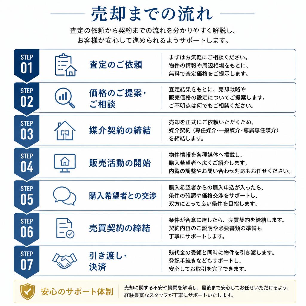 実家を売却する際の具体的なステップ