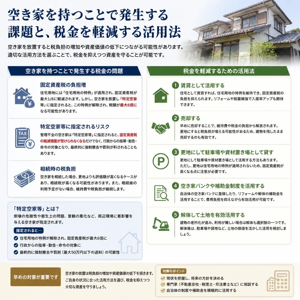 税金対策としての空き家活用