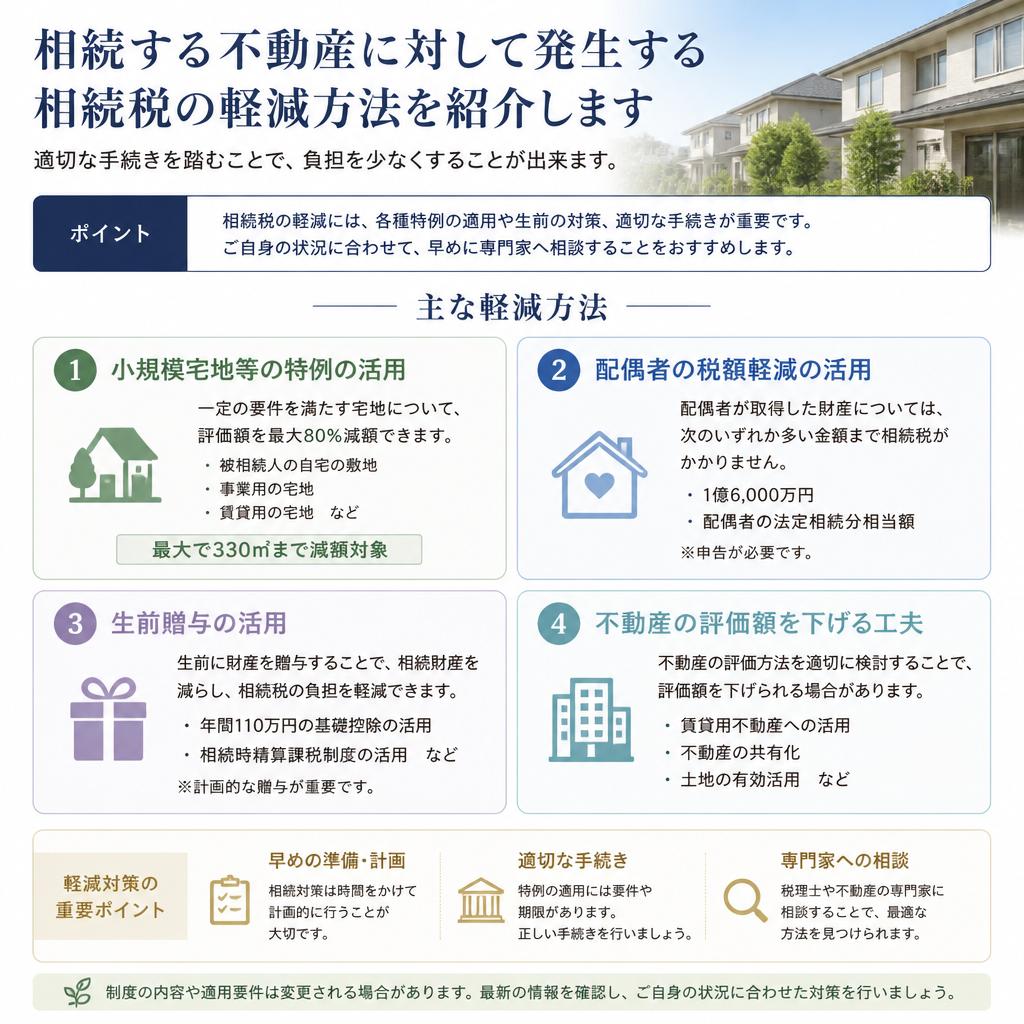 相続税を軽減するための具体的な方法