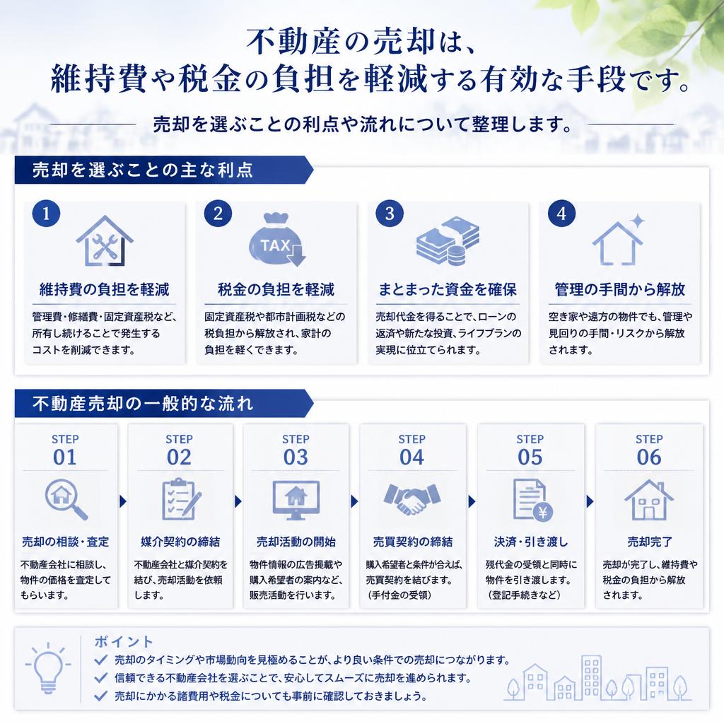 不動産の売却を選択するメリット