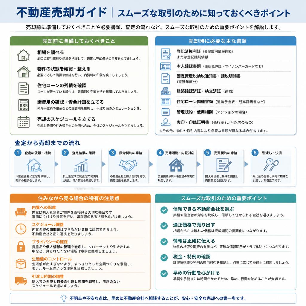 売却前に知っておくべきポイント