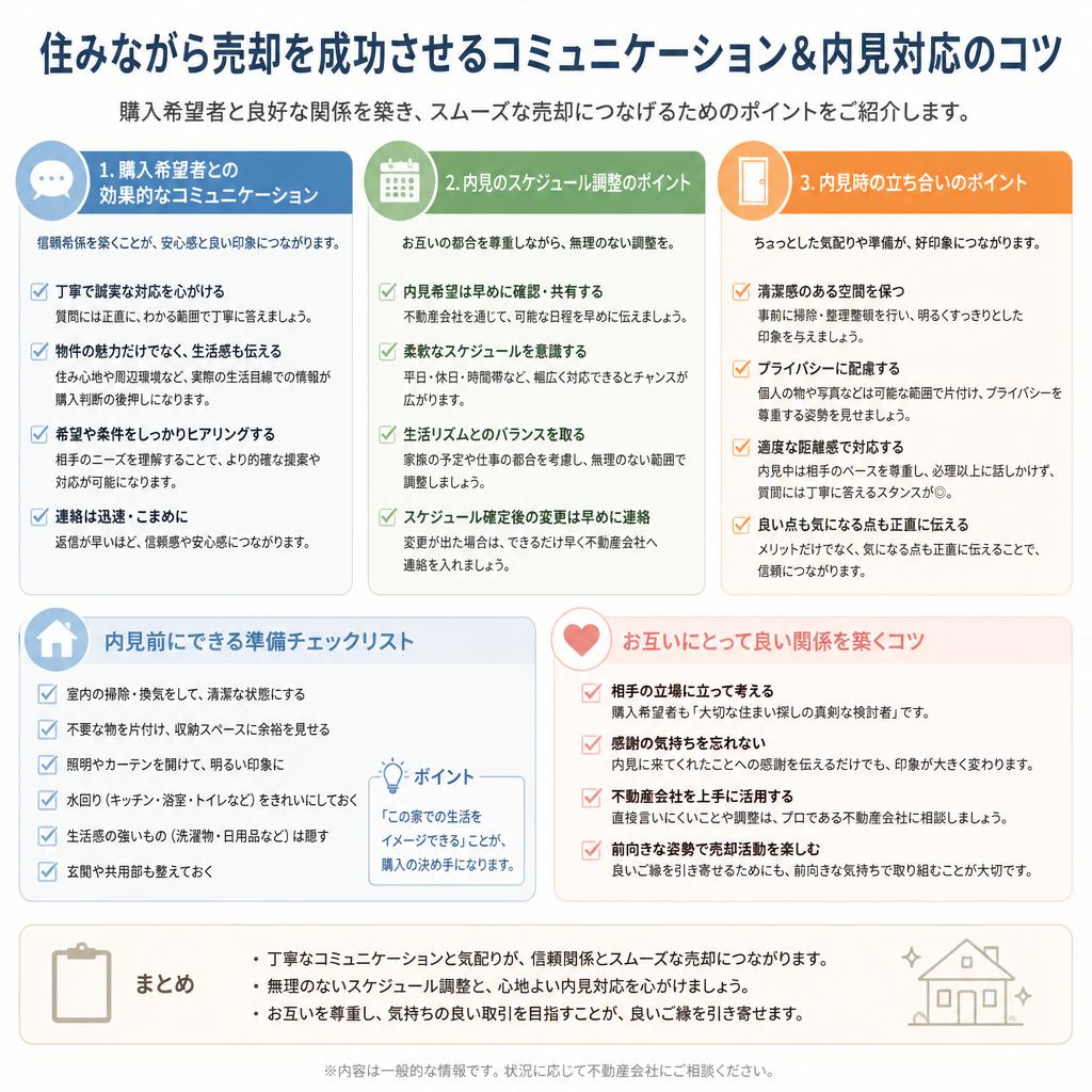 購入希望者とのコミュニケーション方法