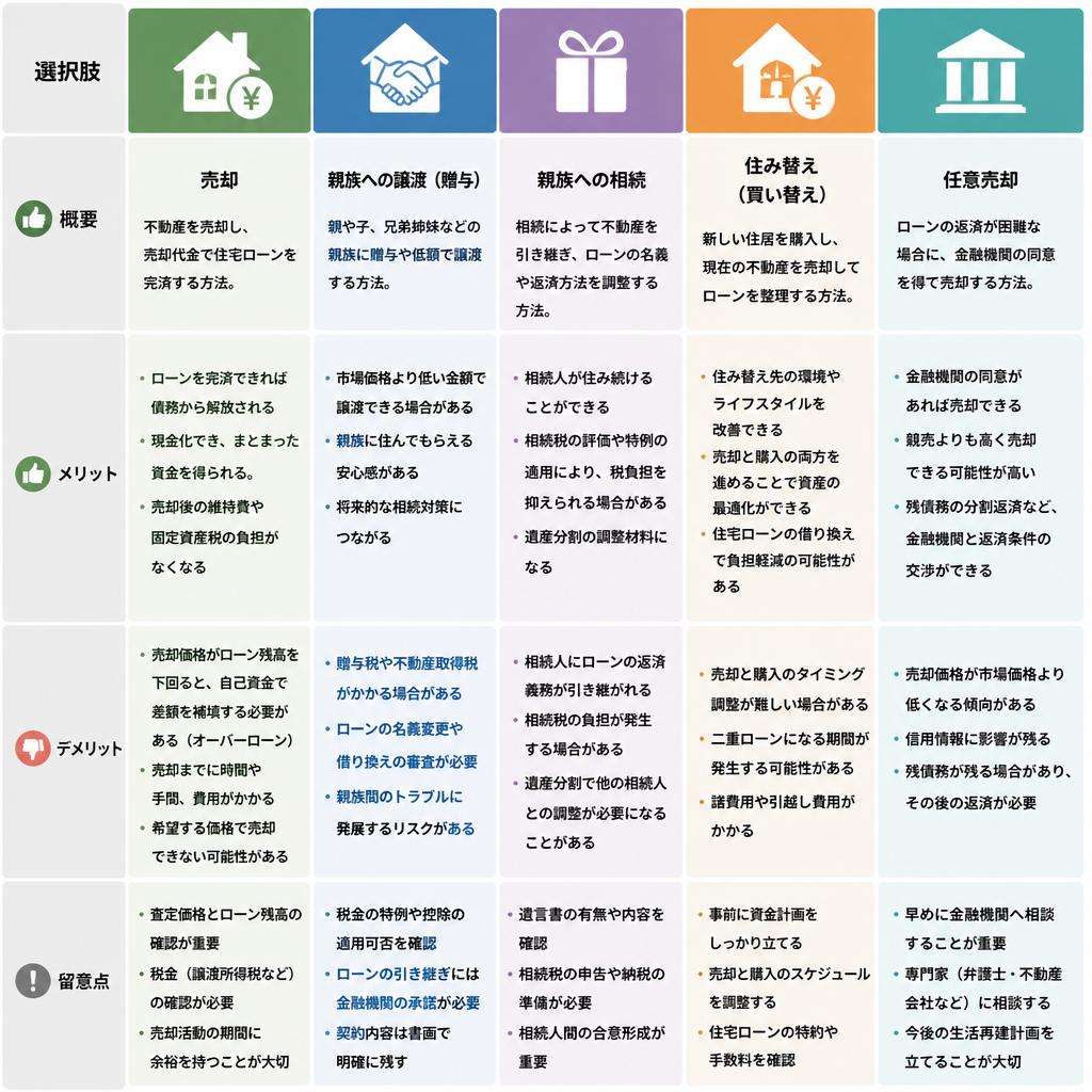 分与後の家の処理方法